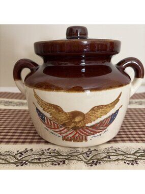 VTG McCoy Bicentennial Spirit of 76 Bean Pot Planter National Gallery of Art